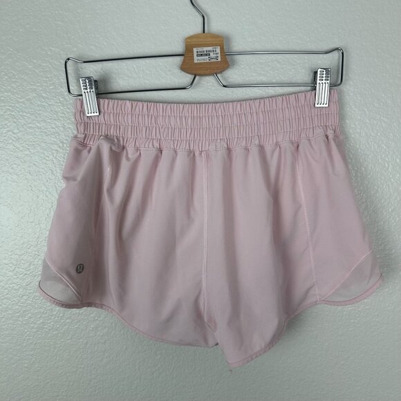 Lululemon Hotty Hot High-Rise Lined Short 2.5" 8 Strawberry Milkshake Mesh Swift - Picture 6 of 10